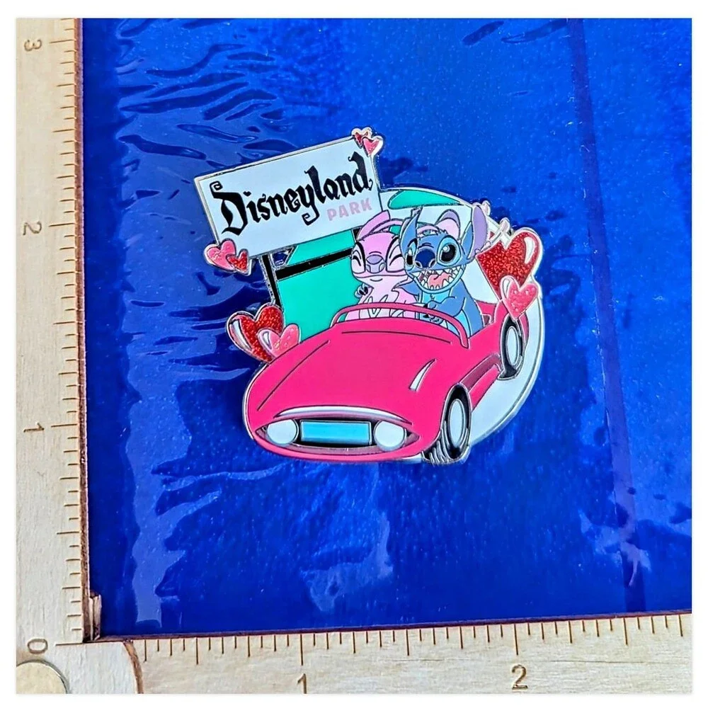 Stitch And Angel Valentine Day Bolo Lanyard Disney